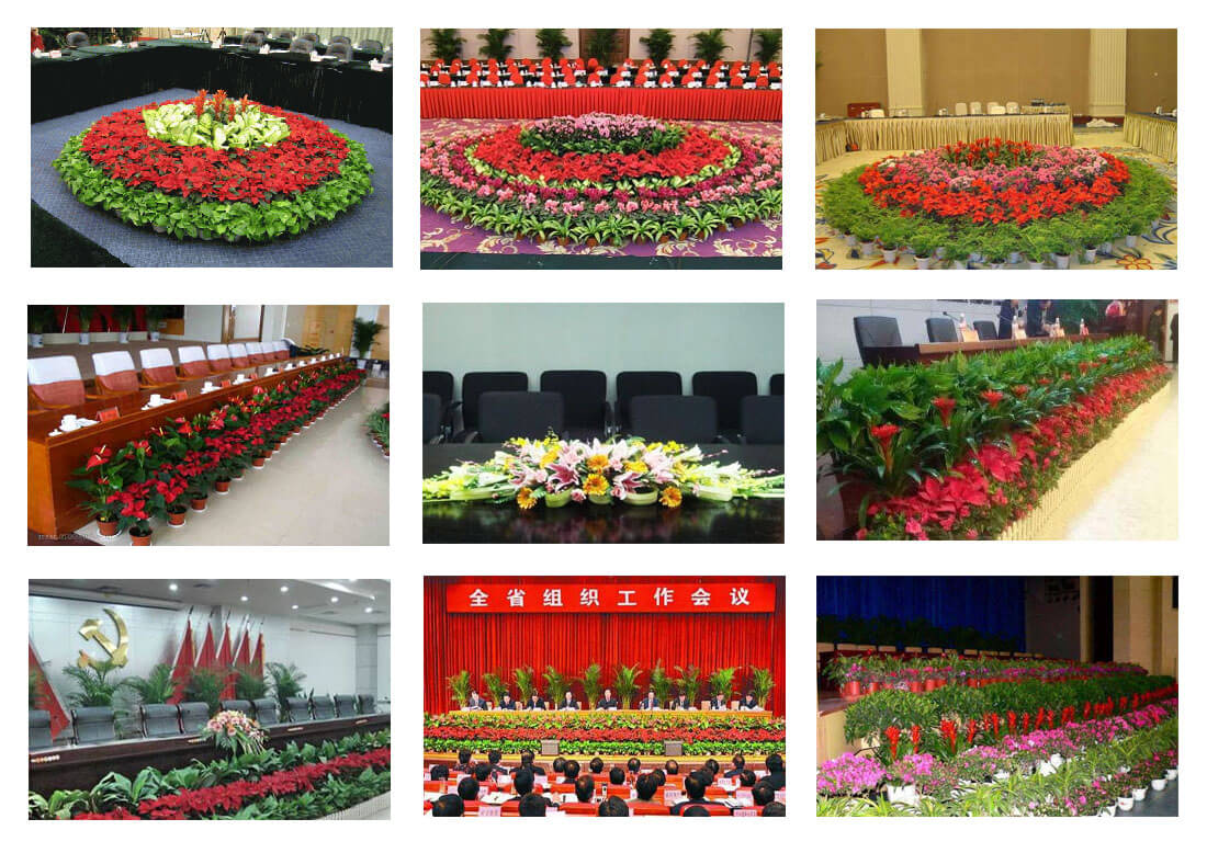 会议活动会务花艺景观布置实景案例